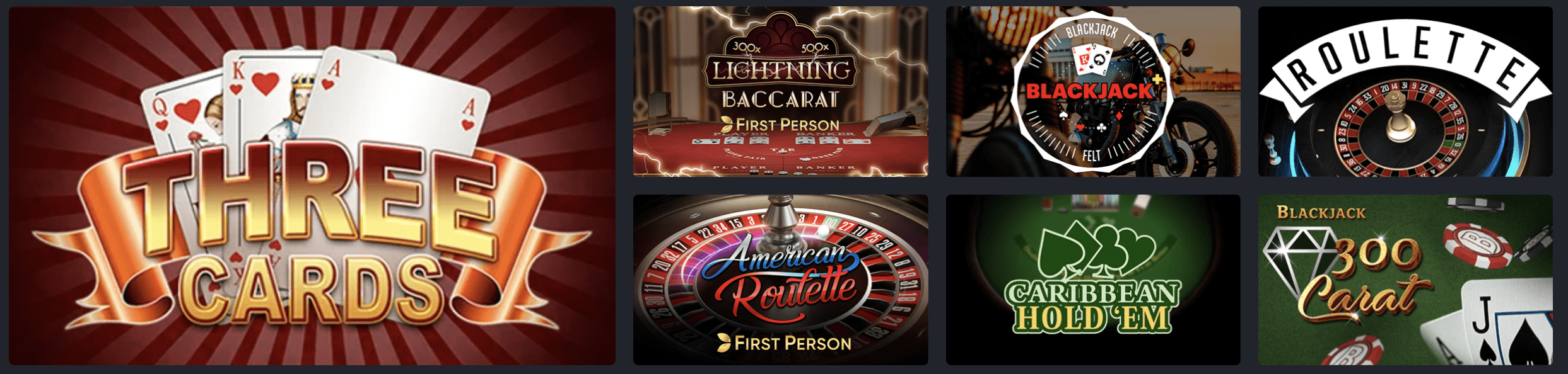Preview of Meridianbet table games