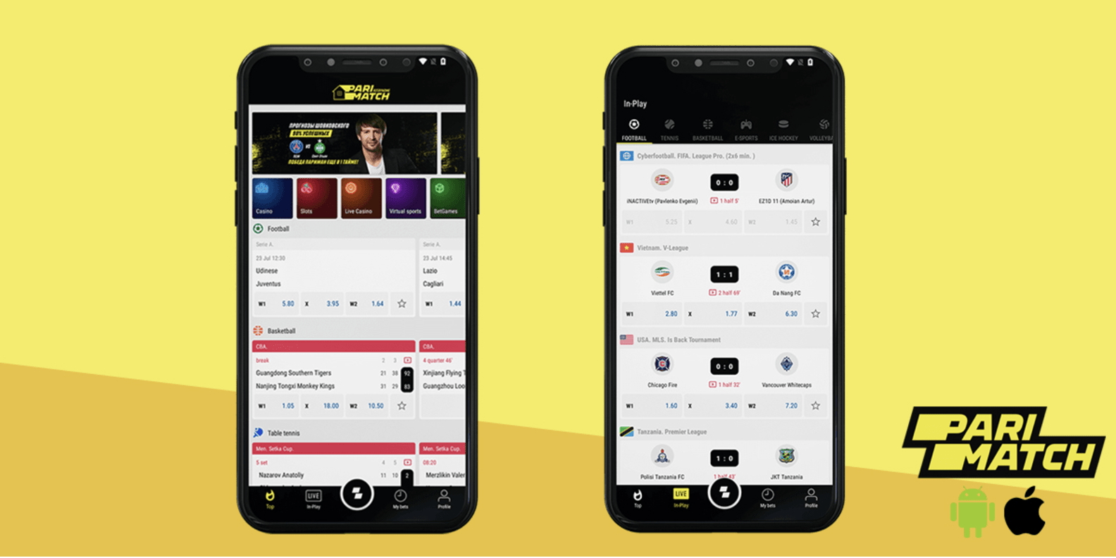 Preview of Parimatch app#1